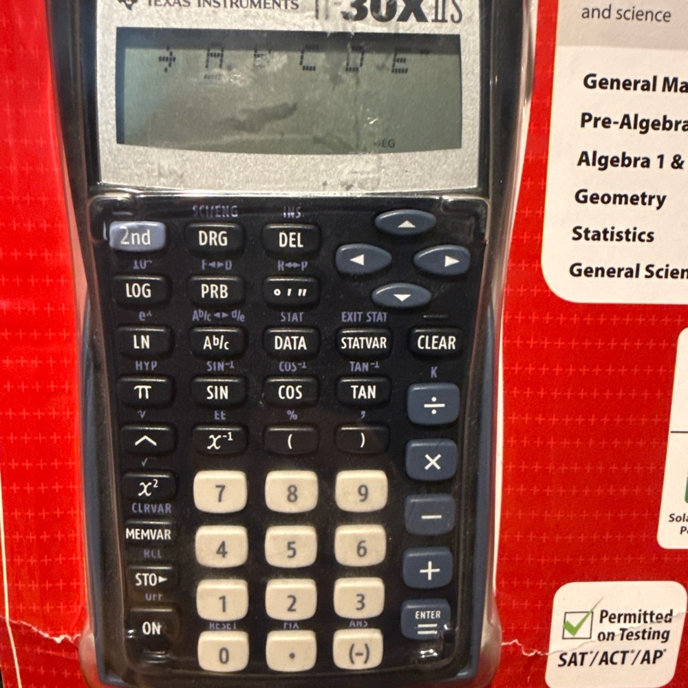 Texas Instruments TI-30X IIS Scientific Calculator - Blue and Yellow - Picture 4 of 13